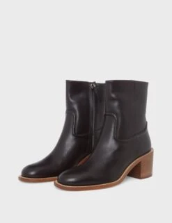 Leather Block Heel Ankle Boots -Cyberjammies Store MS 10 T83 9616S Y0 X EC 1