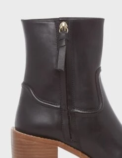 Leather Block Heel Ankle Boots -Cyberjammies Store MS 10 T83 9616S Y0 X EC 3