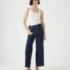 Marla High Waisted Straight Leg Cropped Jeans