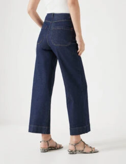 Marla High Waisted Straight Leg Cropped Jeans -Cyberjammies Store Marla High Waisted Straight Leg Cropped Jeans 3