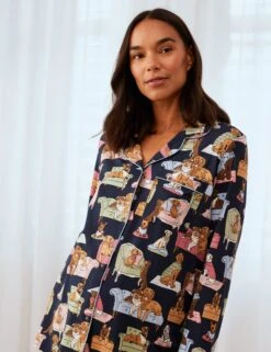 Maternity Dog Print Pyjama Set -Cyberjammies Store Maternity Dog Print Pyjama Set 2