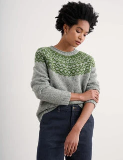 Merino Wool Rich Fair Isle Relaxed Jumper