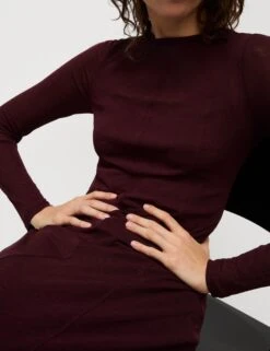 Mesh Jersey Midi Column Dress -Cyberjammies Store Mesh Jersey Midi Column Dress 3