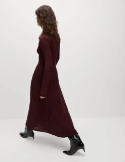 Mesh Jersey Midi Column Dress -Cyberjammies Store Mesh Jersey Midi Column Dress 4