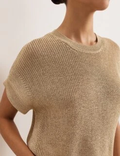 Metallic Textured Round Neck Jumper -Cyberjammies Store Metallic Textured Round Neck Jumper 5