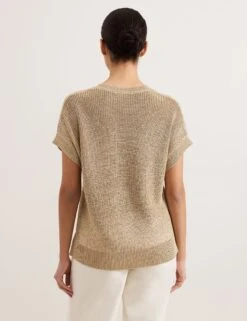 Metallic Textured Round Neck Jumper -Cyberjammies Store Metallic Textured Round Neck Jumper 6