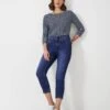 Mid Rise Skinny Cropped Jeans