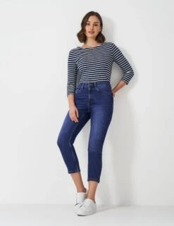 Mid Rise Skinny Cropped Jeans