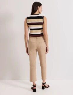 Mid Rise Slim Fit Cropped Jeans -Cyberjammies Store Mid Rise Slim Fit Cropped Jeans 2