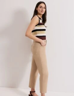 Mid Rise Slim Fit Cropped Jeans -Cyberjammies Store Mid Rise Slim Fit Cropped Jeans 3