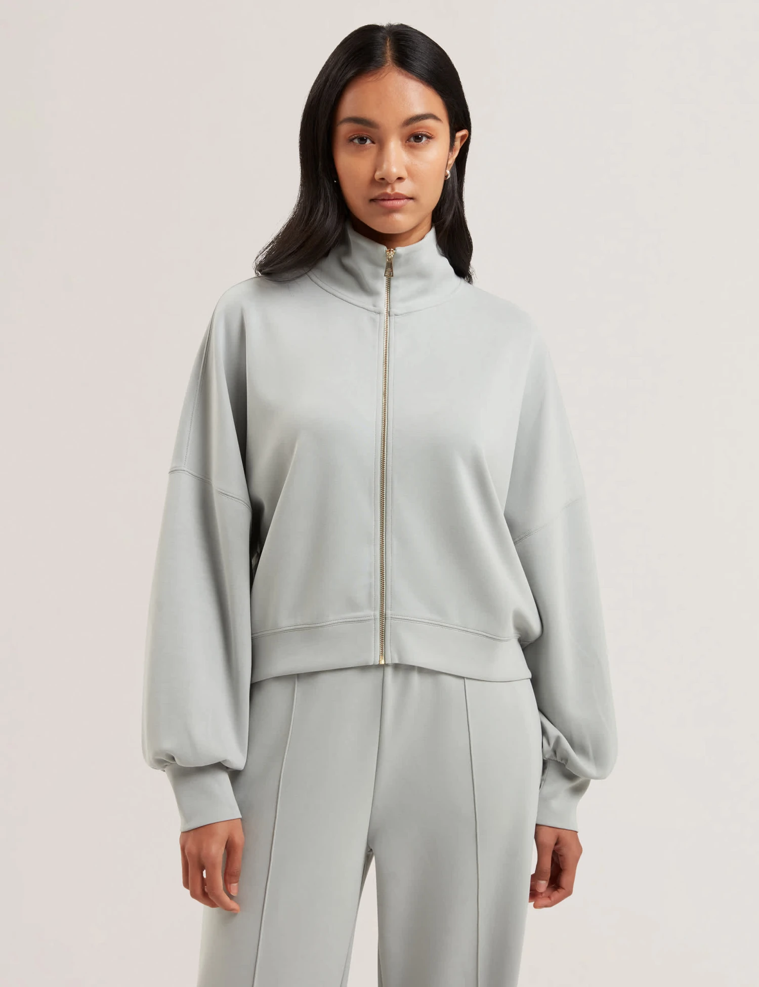 Ted Baker Modal Blend Textured Zip Up Sweatshirt 1 Ted Baker Modal Blend Textured Zip Up Sweatshirt