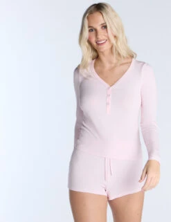 Modal Rich Henley Shorts Pyjama Set