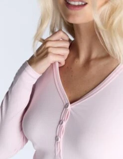 Modal Rich Henley Shorts Pyjama Set -Cyberjammies Store Modal Rich Henley Shorts Pyjama Set 4