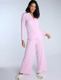 Modal Rich Ribbed Pyjama Bottoms