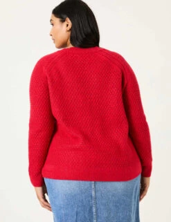 Patterned Textured Crew Neck Jumper -Cyberjammies Store Patterned Textured Crew Neck Jumper 6