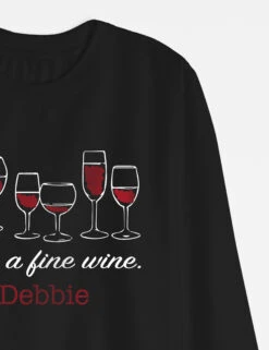 Personalised Fine Wine Sweatshirt 8 Personalised Fine Wine Sweatshirt -Cyberjammies Store Personalised Fine Wine Sweatshirt 2
