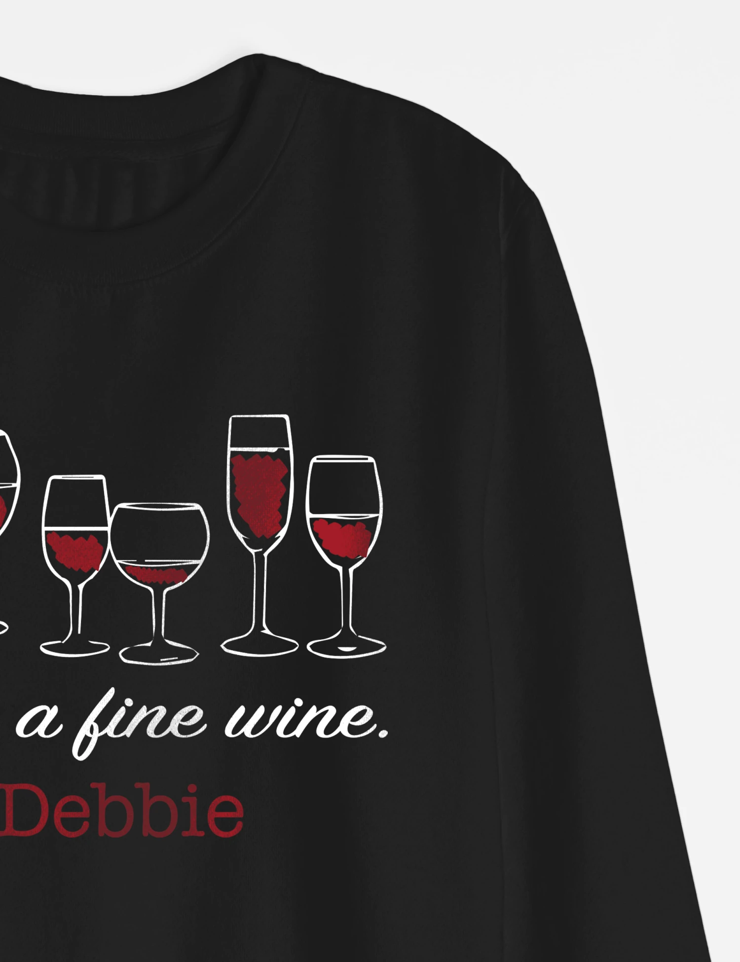 Personalised Fine Wine Sweatshirt 3 Personalised Fine Wine Sweatshirt - Image 3