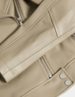 Petite Faux Leather Biker Jacket -Cyberjammies Store Petite Faux Leather Biker Jacket 5