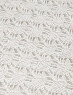 Pointelle Crew Neck Tipped Detail Button Front Cardigan -Cyberjammies Store Pointelle Crew Neck Tipped Detail Button Front Cardigan 5