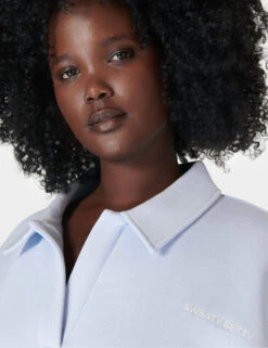 Sweaty Betty Powerhouse Cotton Rich Collared Sweatshirt -Cyberjammies Store Powerhouse Cotton Rich Collared Sweatshirt 3