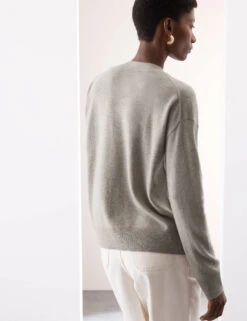 Pure Cashmere V-Neck Button Front Cardigan 24 Pure Cashmere V-Neck Button Front Cardigan -Cyberjammies Store Pure Cashmere V Neck Button Front Cardigan 4