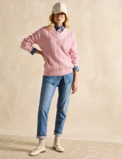 Joules Pure Cotton Cable Knit Jumper -Cyberjammies Store Pure Cotton Cable Knit Jumper 2