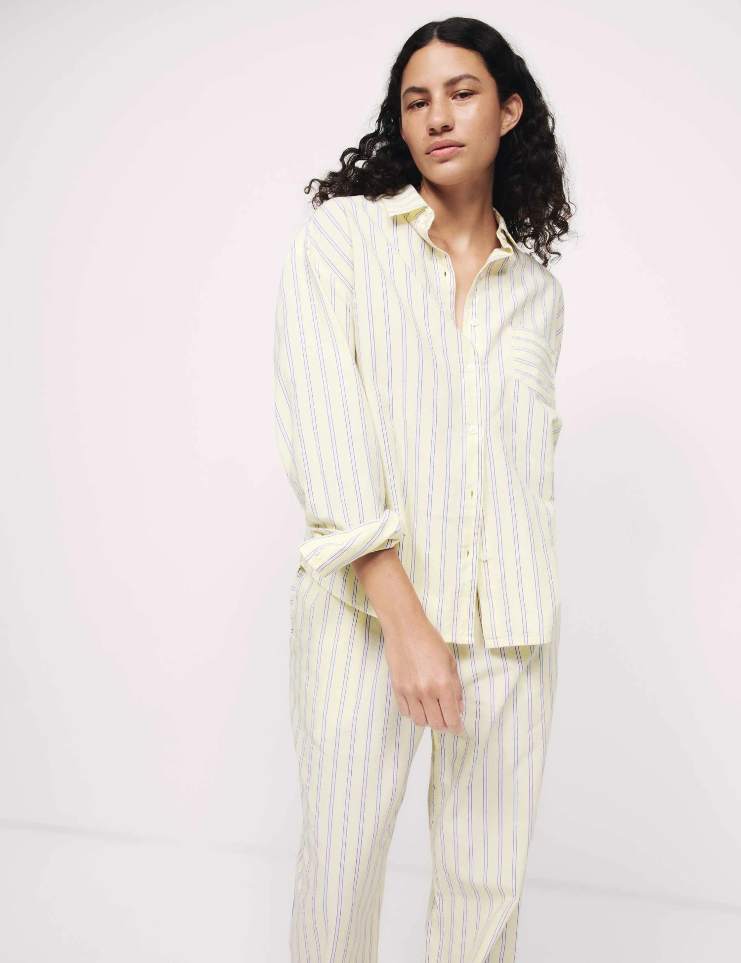 Pure Cotton Cambric Striped Pyjama Set 4 Pure Cotton Cambric Striped Pyjama Set - Image 4