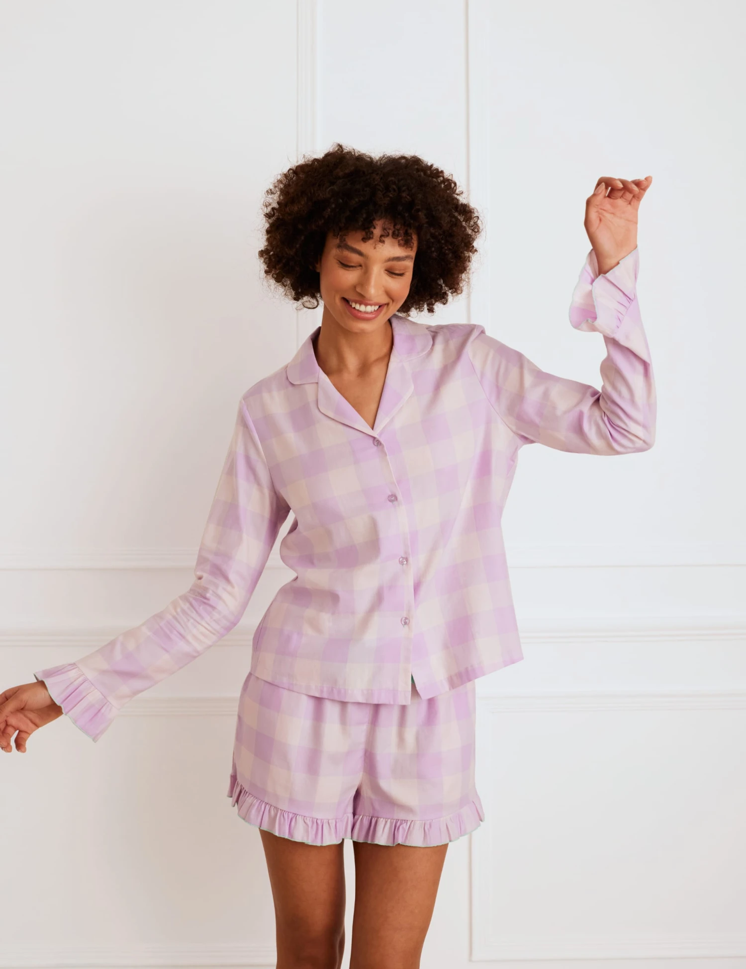 Pure Cotton Check Pyjama Set 3 Pure Cotton Check Pyjama Set - Image 3