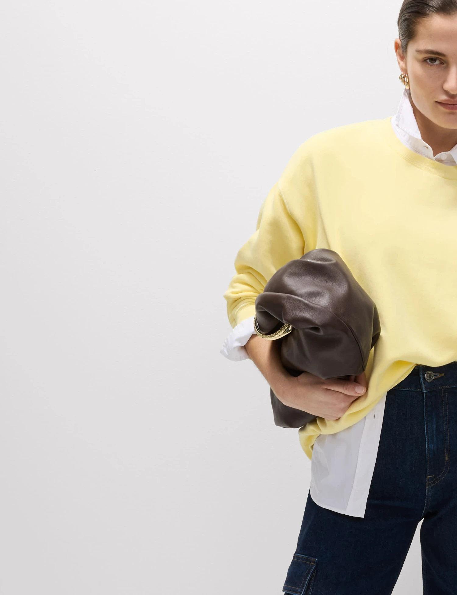 Pure Cotton Crew Neck Relaxed Sweatshirt 5 Pure Cotton Crew Neck Relaxed Sweatshirt - Image 5