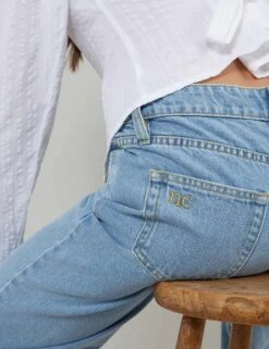 Pure Cotton Denim Barrel Jeans -Cyberjammies Store Pure Cotton Denim Barrel Jeans 4