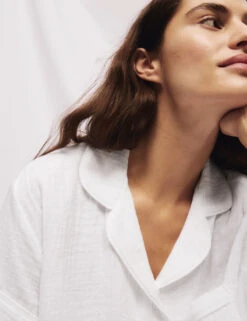 Pure Cotton Dobby Muslin Shortie Set -Cyberjammies Store Pure Cotton Dobby Muslin Shortie Set 2