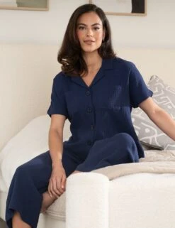 Pour Moi Pure Cotton Double Cloth Pyjama Set 22 Pour Moi Pure Cotton Double Cloth Pyjama Set -Cyberjammies Store Pure Cotton Double Cloth Pyjama Set 2