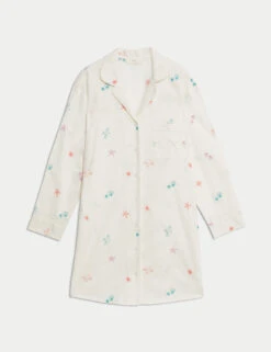Cyberjammies Store -Cyberjammies Store Pure Cotton Embroidered Nightshirt 1