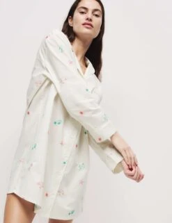 Pure Cotton Embroidered Nightshirt -Cyberjammies Store Pure Cotton Embroidered Nightshirt 3