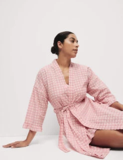 Pure Cotton Gingham Yarn Dyed Dobby Wrap