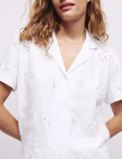 Pure Cotton Jersey Embroidered Shortie Set -Cyberjammies Store Pure Cotton Jersey Embroidered Shortie Set 3