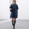 Pure Cotton Mini Shirt Dress