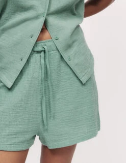 Pure Cotton Muslin Revere Shortie Set -Cyberjammies Store Pure Cotton Muslin Revere Shortie Set 3