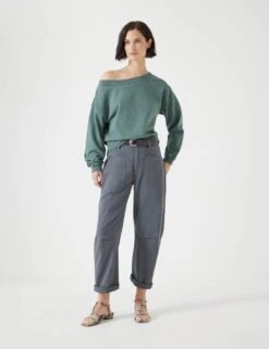 Pure Cotton Off The Shoulder Sweatshirt -Cyberjammies Store Pure Cotton Off the Shoulder Sweatshirt 4
