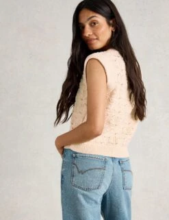 WHITE STUFF Pure Cotton Openstitch Button Through Tank Top 15 WHITE STUFF Pure Cotton Openstitch Button Through Tank Top -Cyberjammies Store Pure Cotton Openstitch Button Through Tank Top 3