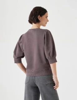 Pure Cotton Puff Sleeve Sweatshirt -Cyberjammies Store Pure Cotton Puff Sleeve Sweatshirt 3