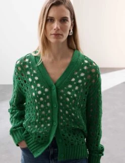 Pure Cotton Relaxed Longline Cardigan