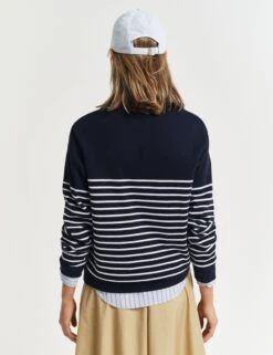 Gant Pure Cotton Ribbed Striped Sweatshirt -Cyberjammies Store Pure Cotton Ribbed Striped Sweatshirt 3