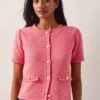 MONSOON Pure Cotton Short Sleeve Cardigan