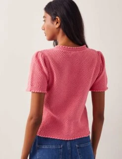 MONSOON Pure Cotton Short Sleeve Cardigan -Cyberjammies Store Pure Cotton Short Sleeve Cardigan 2