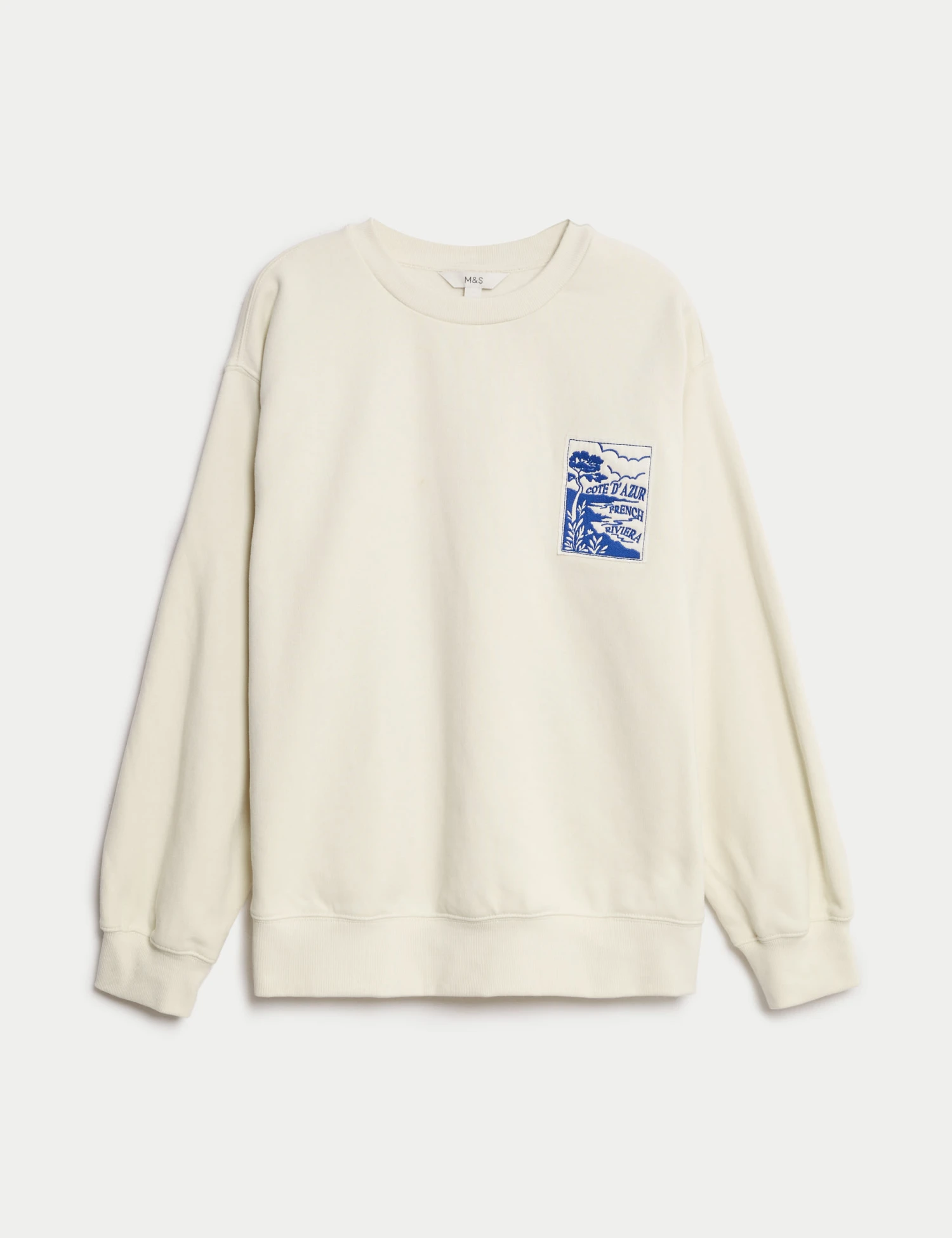 Pure Cotton Slogan Relaxed Sweatshirt 2 Pure Cotton Slogan Relaxed Sweatshirt - Image 2