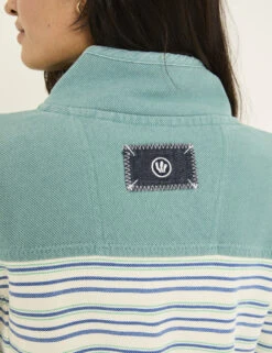 Pure Cotton Striped Half Zip Sweatshirt 14 Pure Cotton Striped Half Zip Sweatshirt -Cyberjammies Store Pure Cotton Striped Half Zip Sweatshirt 4