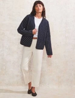 Pure Cotton Striped Padded Jacket