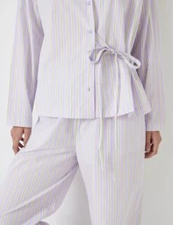 Pure Cotton Striped Poplin Pyjama Set 16 Pure Cotton Striped Poplin Pyjama Set -Cyberjammies Store Pure Cotton Striped Poplin Pyjama Set 4