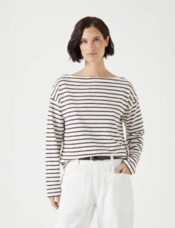 Pure Cotton Striped Top